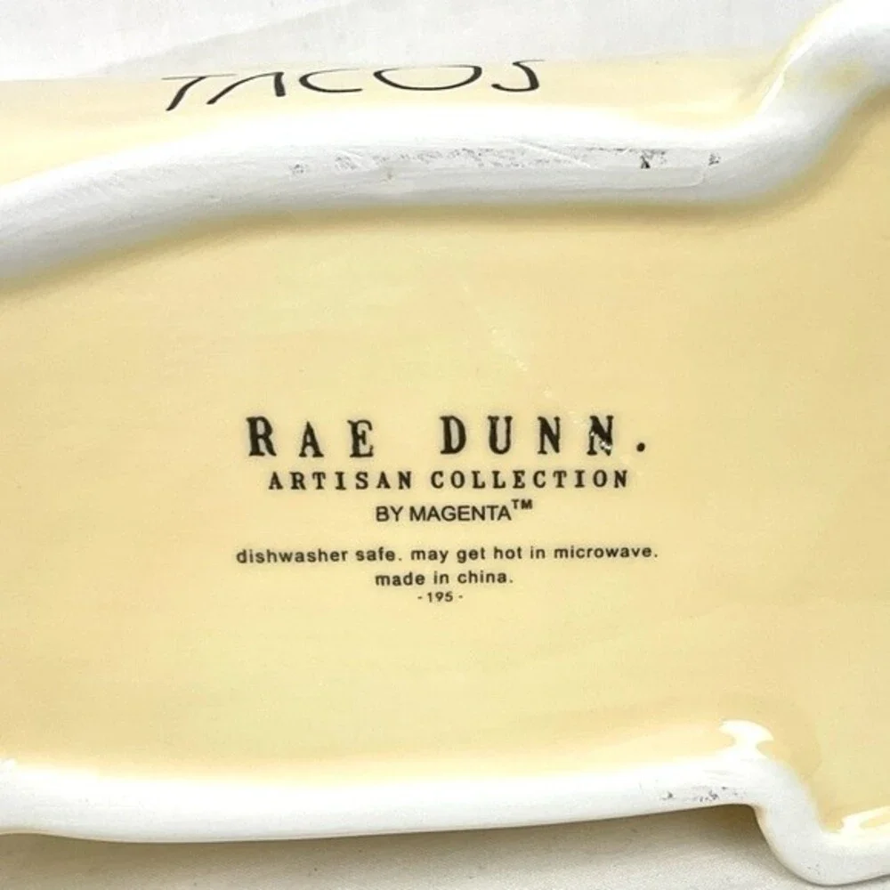 Rae Dunn Chihuahua Taco Holder Yellow Ceramic Dog Pup Puppy Taco Tuesday New